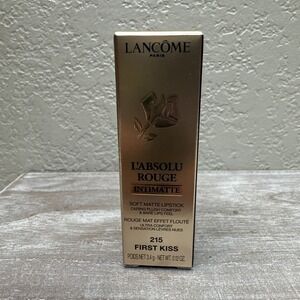 $21 🌙 Lancome L'Absolu Rouge Intimatte Lipstick  #215 First Kiss NEW